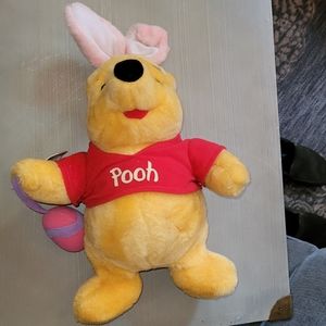 🐇1998 WINNIE THE POOH with Bunny Ears & Easter Egg by Mattel